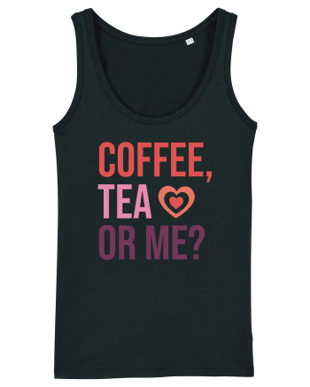 Retro Chic Valentine - Coffe, tea or me Black