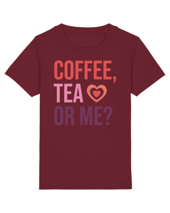 Retro Chic Valentine - Coffe, tea or me Burgundy