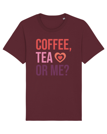 Retro Chic Valentine - Coffe, tea or me Burgundy