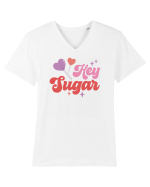 Retro Chic Valentine - Hey sugar Tricou mânecă scurtă guler V Bărbat Presenter