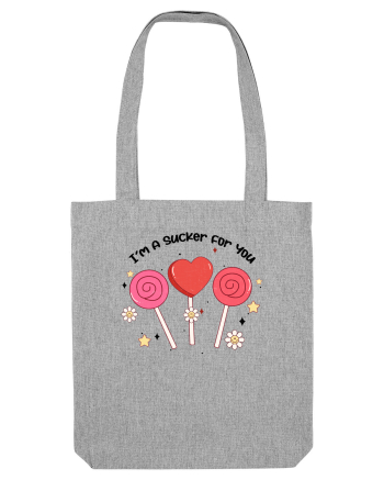 Retro Chic Valentine - I am a sucker for you Heather Grey