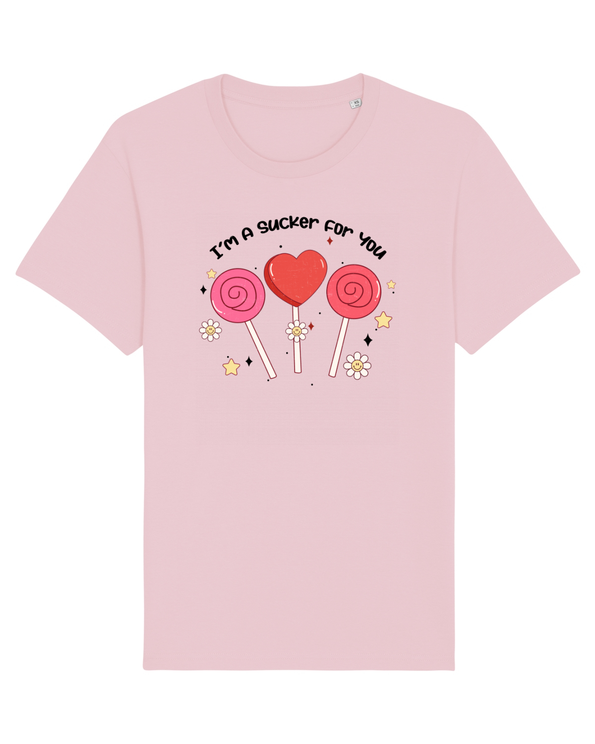 Tricou mânecă scurtă Unisex Rocker Cotton Pink
