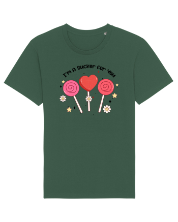 Retro Chic Valentine - I am a sucker for you Bottle Green