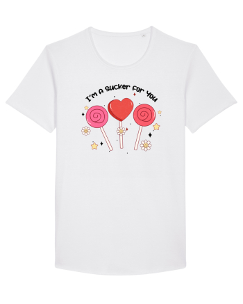 Retro Chic Valentine - I am a sucker for you White