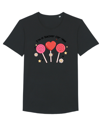 Retro Chic Valentine - I am a sucker for you Black