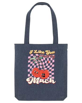 Retro Chic Valentine - I love you cherry much Midnight Blue