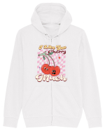 Retro Chic Valentine - I love you cherry much Hanorac cu fermoar Unisex Connector