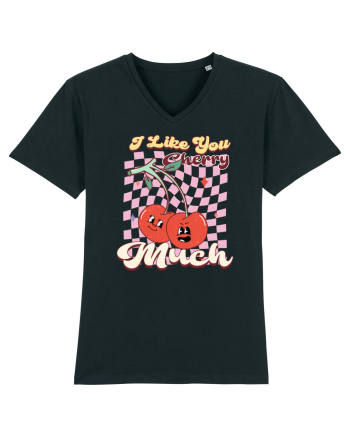 Retro Chic Valentine - I love you cherry much Black
