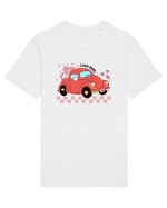 Retro Chic Valentine - Love bug Tricou mânecă scurtă Unisex Rocker