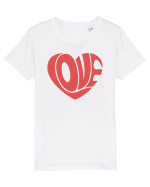 Retro Chic Valentine - Love in heart Tricou mânecă scurtă  Copii Mini Creator