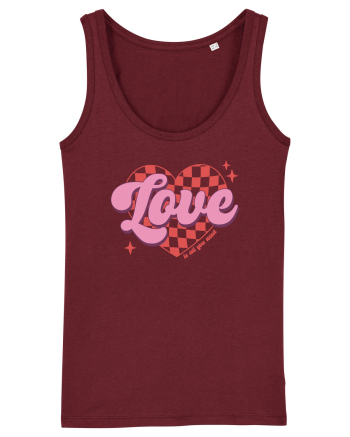Retro Chic Valentine - Love is all you need Burgundy