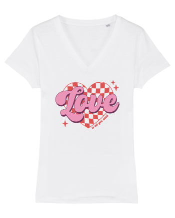 Retro Chic Valentine - Love is all you need White