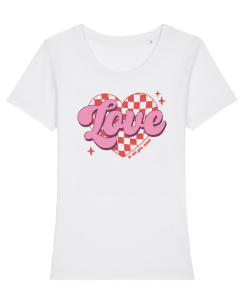 Retro Chic Valentine - Love is all you need White