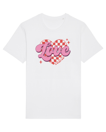 Retro Chic Valentine - Love is all you need White
