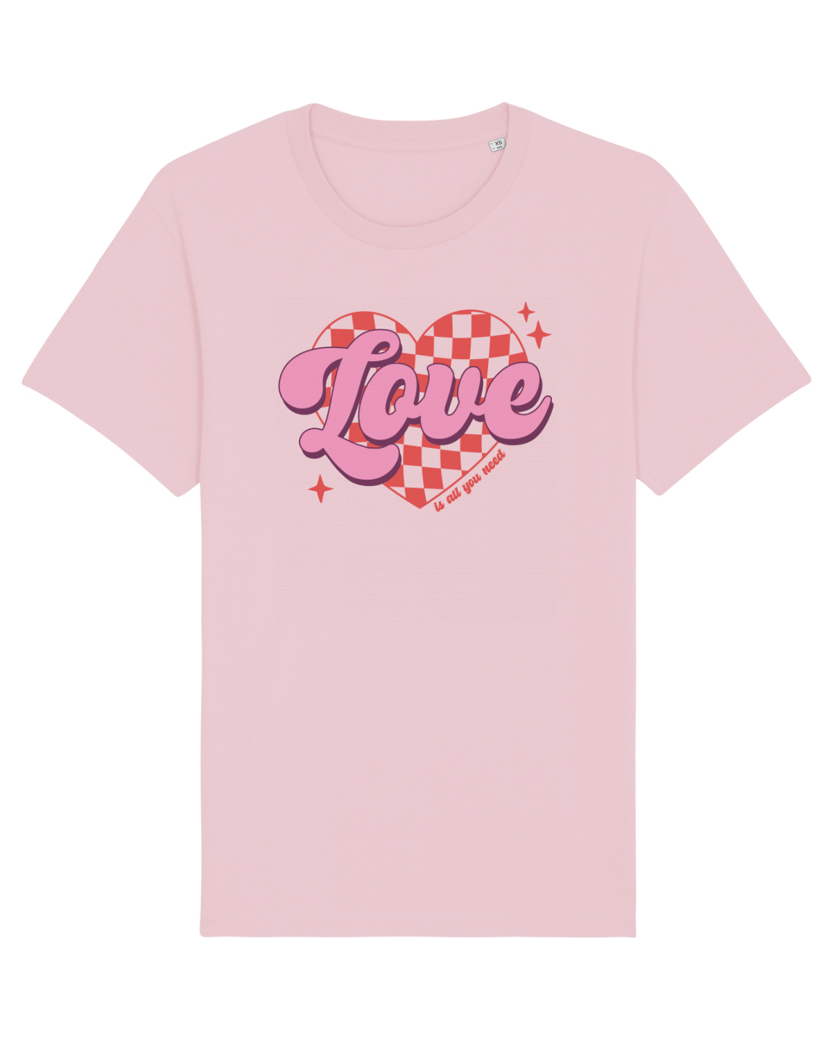 Tricou mânecă scurtă Unisex Rocker Cotton Pink