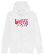 Retro Chic Valentine - Love yourself Hanorac cu fermoar Unisex Connector