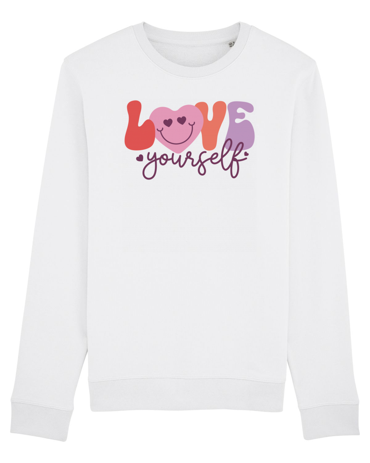 Bluză mânecă lungă Unisex Rise White