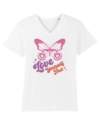 Retro Chic Valentine - Love yourself first White