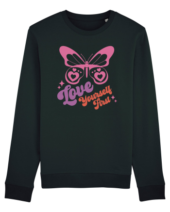 Retro Chic Valentine - Love yourself first Black