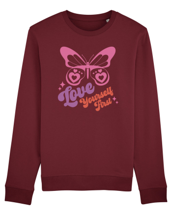 Retro Chic Valentine - Love yourself first Burgundy
