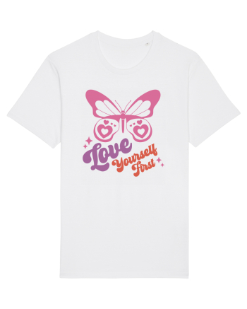 Retro Chic Valentine - Love yourself first White