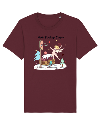 Retro Chic Valentine - Not today Cupid, go shoot some balls Burgundy