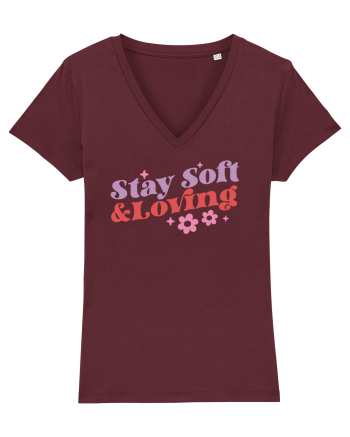 Retro Chic Valentine - Stay soft and loving Burgundy