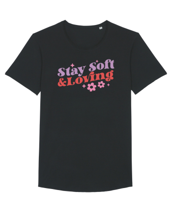 Retro Chic Valentine - Stay soft and loving Black