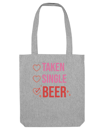 Retro Chic Valentine - Taken, single, beer Heather Grey