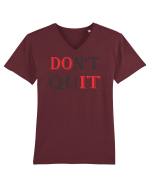 Don't QUIT Tricou mânecă scurtă guler V Bărbat Presenter
