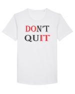 Don't QUIT Tricou mânecă scurtă guler larg Bărbat Skater
