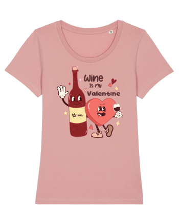 Retro Chic Valentine - Wine is my valentine Canyon Pink