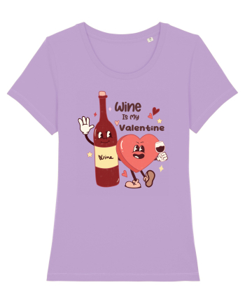 Retro Chic Valentine - Wine is my valentine Lavender Dawn