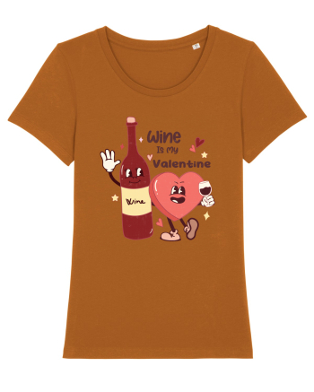 Retro Chic Valentine - Wine is my valentine Roasted Orange