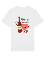 Retro Chic Valentine - Wine is my valentine Tricou mânecă scurtă Unisex Rocker