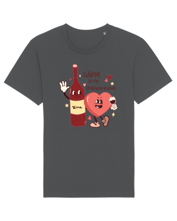 Retro Chic Valentine - Wine is my valentine Anthracite