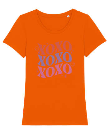 Retro Chic Valentine - XOXO - Valentine kisses Bright Orange