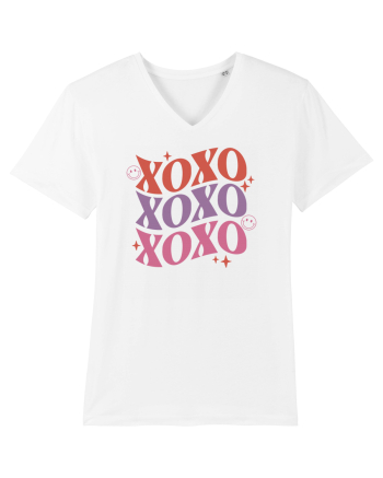 Retro Chic Valentine - XOXO - Valentine kisses White