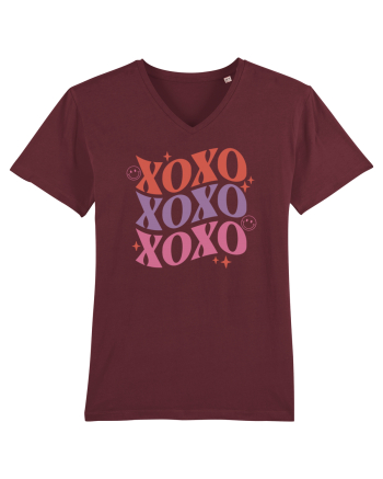 Retro Chic Valentine - XOXO - Valentine kisses Burgundy