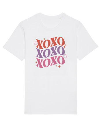 Retro Chic Valentine - XOXO - Valentine kisses White