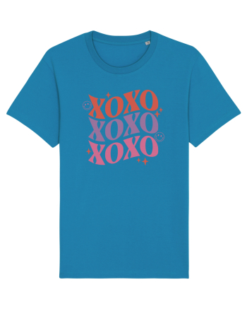 Retro Chic Valentine - XOXO - Valentine kisses Azur