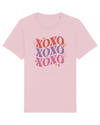 Retro Chic Valentine - XOXO - Valentine kisses Cotton Pink