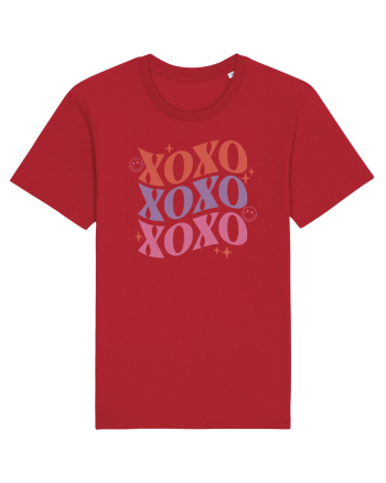 Retro Chic Valentine - XOXO - Valentine kisses Red