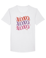 Retro Chic Valentine - XOXO - Valentine kisses Tricou mânecă scurtă guler larg Bărbat Skater
