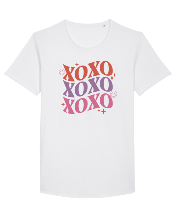 Retro Chic Valentine - XOXO - Valentine kisses White