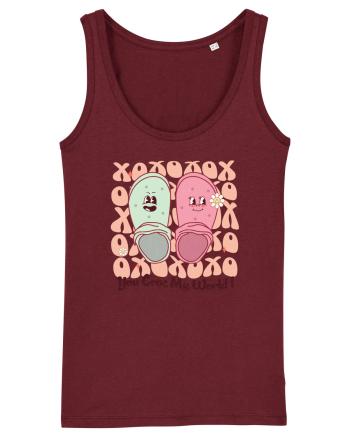 Retro Chic Valentine - You croc my world Burgundy