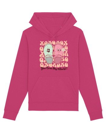 Retro Chic Valentine - You croc my world Raspberry