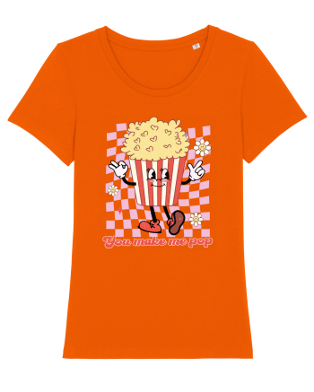Retro Chic Valentine - You make me pop Bright Orange