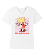 Retro Chic Valentine - You make me pop Tricou mânecă scurtă guler V Bărbat Presenter