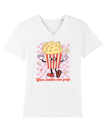 Retro Chic Valentine - You make me pop White